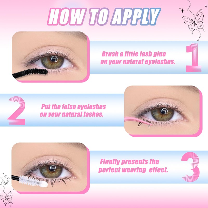 Bottom Lash Clusters Natural Eyelash Clusters Under Eye Lashes (Bottom02)