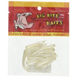 Big Bite Baits 15CRTU10 Crappie Tube Pearl, 1 1/2 Inch