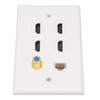 Wall Plate 6 Ports HD Multimedia Interface CAT6 TV F