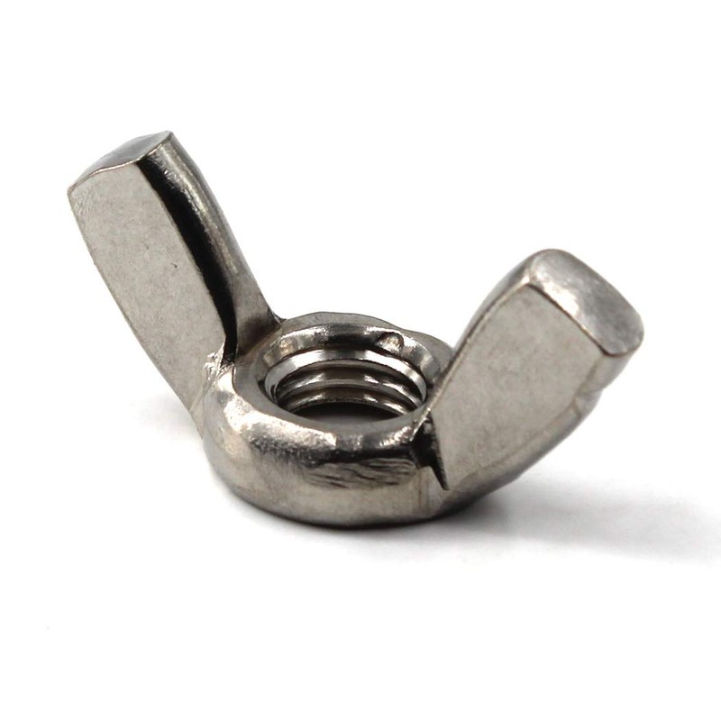 M3(1/8")304 Stainless Steel Butterfly Wing Nut Set,Hand Twist Tighten Hardware