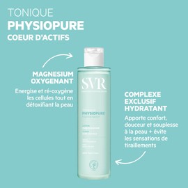 SVR Physiopure Tónico Facial Limpiador Desmaquillante, 200 ml
