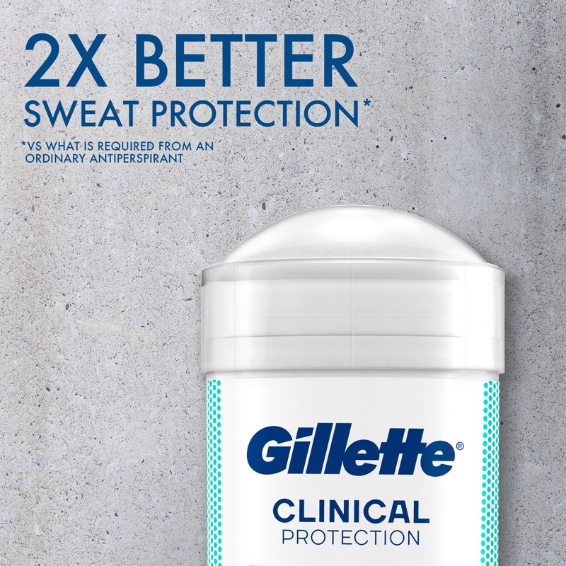 Gillette Clinical Antiperspirant and Deodorant for Men, 72hr Sweat &