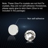 Jollin 2880pcs Glue Fix Crystal Flatback Rhinestones Glass Diamantes Gems