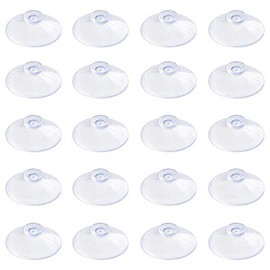 Pawfly Pawfly 20 Pack Clear Suction Cups 2 cm PVC Plastic Sucker Without Hooks for Home Decoration and Organization