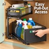 2-Tier Under Sink Organizer for Kitchen & Bathroom – Adjustable