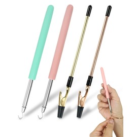 4 PCS Bracelet Helper Tool, Quick Release Fastener Helpers Tool Hooks for Necklace, Jewelry, Watch, Portable Bracelet Assistance Tool to Put on Yourself, Clip, Clasp Helper with Non-Slip Rubber Tips.