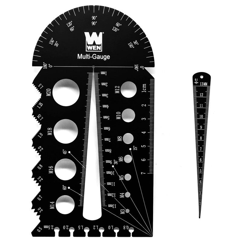WEN ME210G Metric and Imperial Metal Thread Pitch Multi-Gauge with