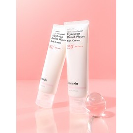 Hanskin Real Complexion Hyaluronic Relief Water Sun Cream 50ml x 2 / 한스킨 리얼컴플렉션 히알루론 릴리프 워터 선크림 50ml 2개