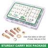 FOLIV 566Pcs Heavy Duty Bolts and Nuts Assortment Kit, Grade