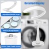 Front Loading Washing Machine Door Support White, 43mm Front Loading