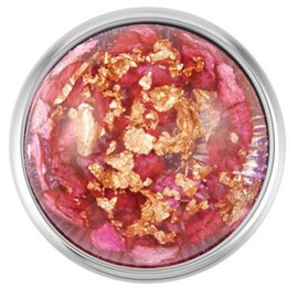 Ginger Snaps FLECKED GOLD / PINK SN08-88 Interchangeable Jewelry Snap Accessory