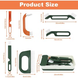 7-in-1 Joint Cleaning Brush Kit, Ceramic Tile Cleaning Brush Kit, Joint Brush and Gap Cleaning Brush for Deep Cleaning of Showers, Floors, Bathroom and Kitchen