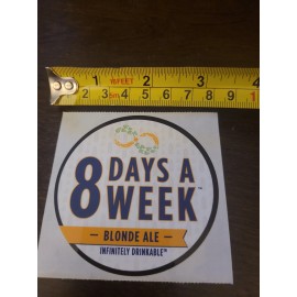 8 Days A Week Blonde Ale Southern Tier Brewing Co. Sticker 3" Bar Decor NEW