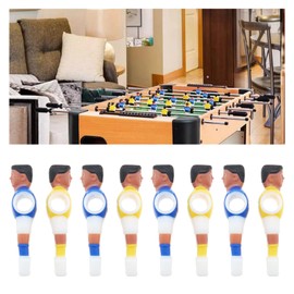 SG Store 22 Pieces Table Football Players Table Football Suits Player Games Mini Football Figures Plastic for 15.9mm Pole Football Machine Yellow and Blue