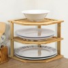 Taylor & Brown Bamboo 3 Tier Corner Shelf Unit Kitchen