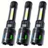 AODTOSIP 3 Pack 100,000LM High Lumens COB LED Flashlights,Super Bright