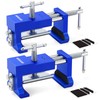 DAYDOOR Professional Cabinet Clamps 2 Pack, Heavy-Duty Cast Steel, Integrated