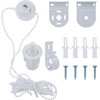 White Metal Roller Blind Mounting Brackets with Bead Chain, Repair