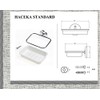Haceka Seifenhalter Standard mit Kunststoffeinsatz, Plastik, Silber, 15 x 15