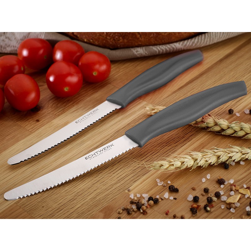ECHTWERK Set di 6 coltelli da pane (acciaio inox con