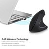 Ergonomic Mouse, 2.4GHZ Comfortable Grip Vertical Optical Mouse, Avoid Carpal