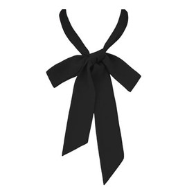 Bow Ties for Women/Girls  Self-tie Folding Bowties Accessory School Wedding Party - Color: Black