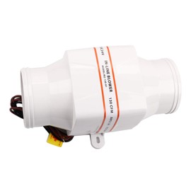 Electric Ventilation Fan Yacht Ventilation Fan Duct Ventilation Fan for Blower Duct Duct Ventilation Fan Powerful Fan DC 12V/24V Optional Engine Compartment Ventilation Parts for Galley Head (24V)