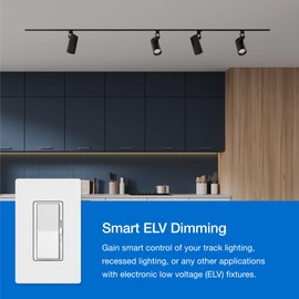 Lutron Diva Smart Dimmer Switch ELV+ for Caseta Systems, Works w/Alexa, Apple Homekit, Google Home (Hub Required), 250-Watt LED, Neutral Required, DVRF-5NE-LA, Light Almond