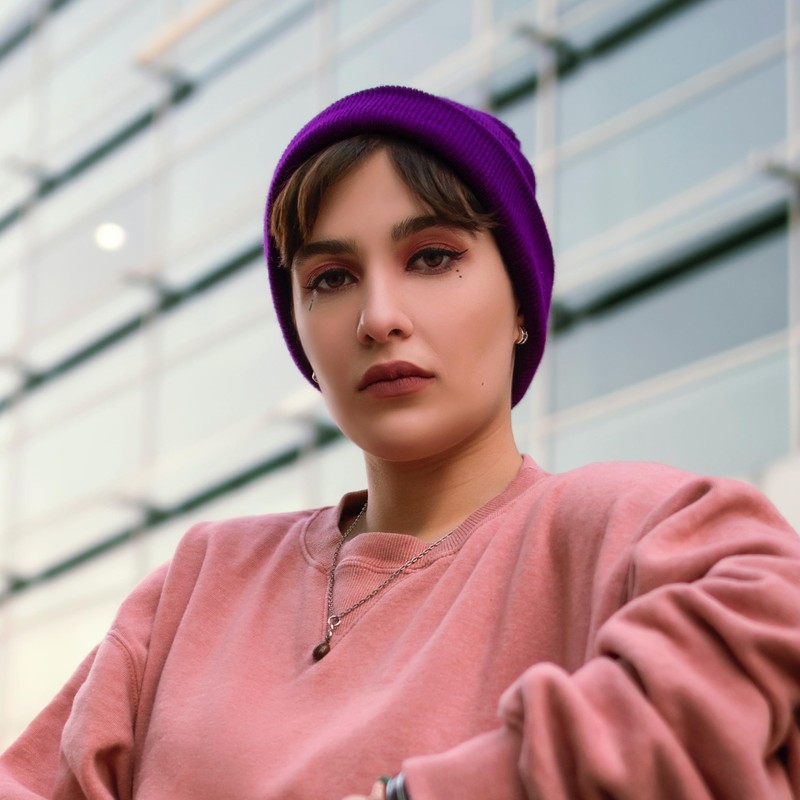 Beanie Hat Plain Purple Soft Comfortable Casual for Men Women