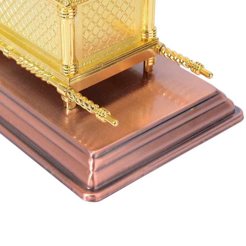 BRTAGG - Estatua chapada en oro con contenido, vara de