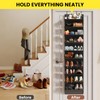 Mefirt 10 Tier Clear Over the Door Shoe Organizer with