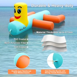 Inflatable Giant Pool Floats for Adults, Big Floats for Lake, Bird Pool Floaties, Fun Floating Rafts, Ride-on Lounge Floaty for Swimming Party, Beach, River