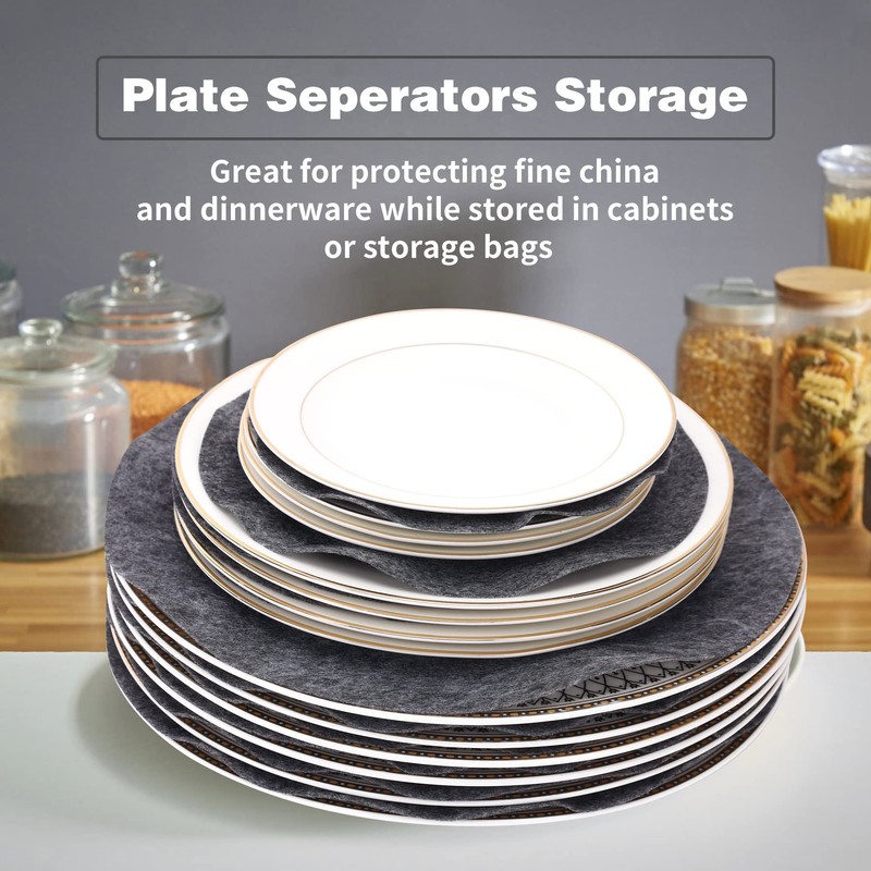 Imncya Plate Separators Storage, Set Of 60 And 3 Different