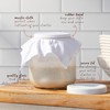 kitchentoolz Sourdough Starter Jar - Half Gallon Wide Mouth Jar