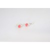 SILVER 925 Anna Flair AE223035 Colorful Smile One Touch Earrings,