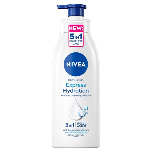 NIVEA Express Hydration Body Lotion Moisturiser 400ml