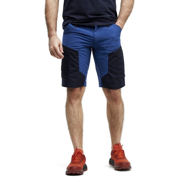 RevolutionRace Pantalones cortos RVRC GP para hombre, duraderos y repelentes al agua, para todas las actividades al aire última intervensión, Azul oscuro, 3X-Large