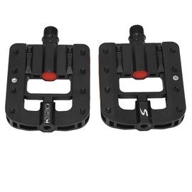 Folding Bicycle Pedal, Aluminium Alloy Bicycle Pedal with Non-Slip Nail, Space-saving, Suitable for a Variety of Models