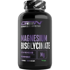 Magnesium Bisglycinate - Brand Raw Material: Core Chelate® - 300 Vegan Capsules - 330 mg Magnesium per Daily Dose - Chelated Magnesium with Ultra Fine Mesh 60 - Laboratory Tested, Vegan, High Dose