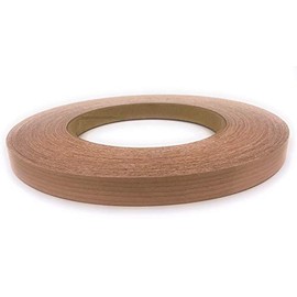 Edge Supply Cherry Preglued 13/16" X 250' Wood Veneer Edge Banding Roll, High Quality Cherry Flexible Wood Tape, Easy Application Iron On with Hot Melt Adhesive. Smooth Sanded Finished. Made in USA