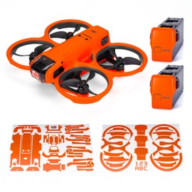 WRAPGRADE Skin Sticker for DJI AVATA 2 (Neon Orange)
