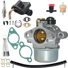 JDLLONG 12-853-57-S Carburetor Fit For Kohler CH13 CH14 CH15 CV13 CV13S CV14 CV14S CV15 CV15S CV16 CV16S Engine Replace 12-853-139-S 12-853-82 Carb With Fuel Pump Kit
