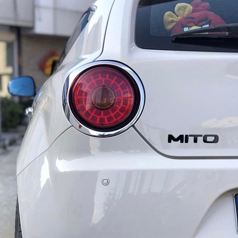 Metal Raised Logo Tailgate Insert Letters Rear Emblems with Adhesive