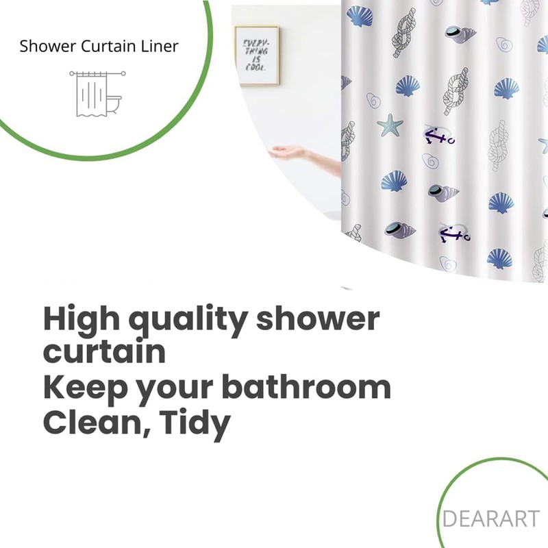 Cawtiuly Animal Patterns Shower Curtains Waterproof Washable Fabric Bath Curtain