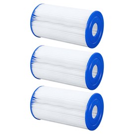 Bestway Flowclear Type IV or Type B Replacement Cartridge Filter for Above Ground Swimming Pool with 2500 Gallon Per Hour Filter Pump (3 Pack)