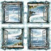 Anniversary House Tiflair Nautical Sea View Design Luxury Napkins 3ply