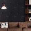 CRE8TIVE 12"x354" Floral Peel and Stick Black Wallpaper - Embossed