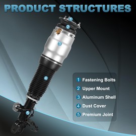 EVERESTWAY 1PC Front Right Air Shock Absorbers Suspension Struts Assembly Compatible for 2011-2016 Hyundai Equus 546063N517 54606-3N517 54606-3N530