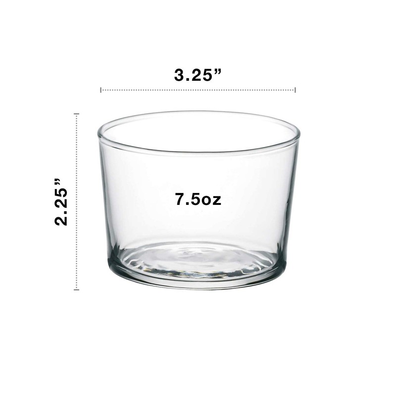 Bormioli Rocco Essential Decor Glassware – Set Of 12 Mini