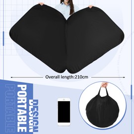 Juexica 1 Pack Oversize Foldable Office Cubicle and Desk Shade, Portable Cubicle Light Shade, 47 Inches Adjustable Canopy Blocks Light for Working Office Accessories